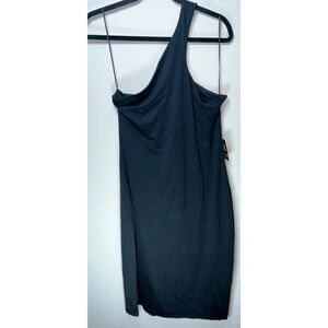 Express one shoulder little black dress size Medium
